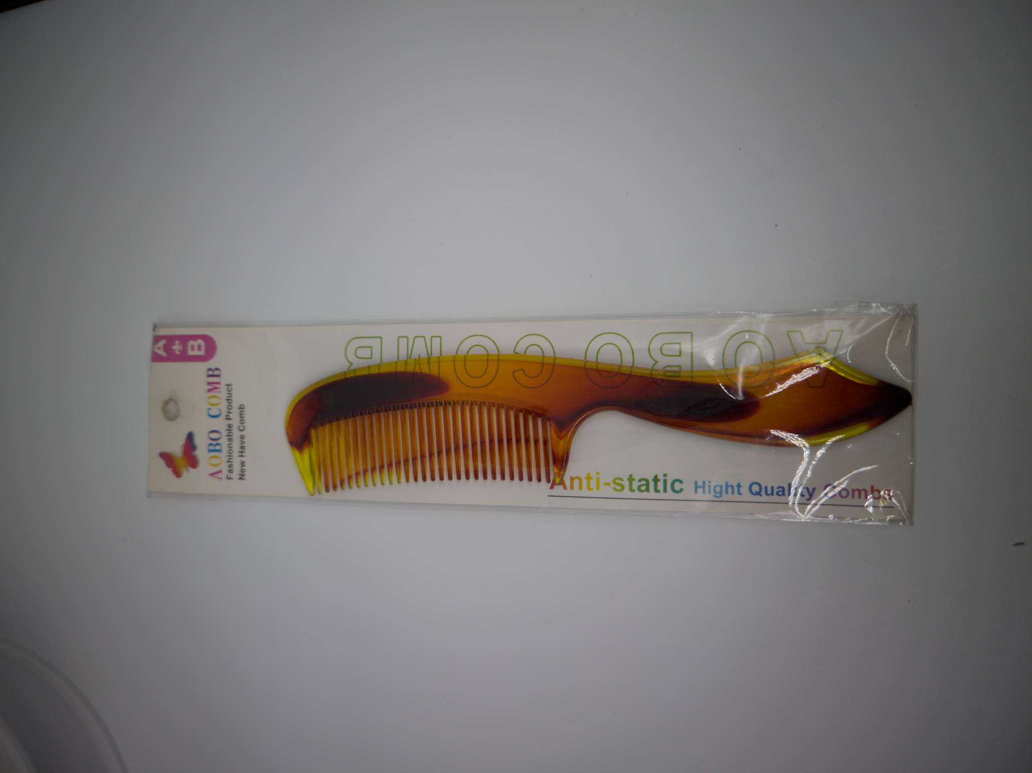 Amber Fashion Flat Comb Specification drawing