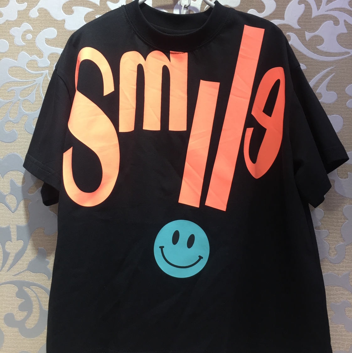 Large letter T-shirt