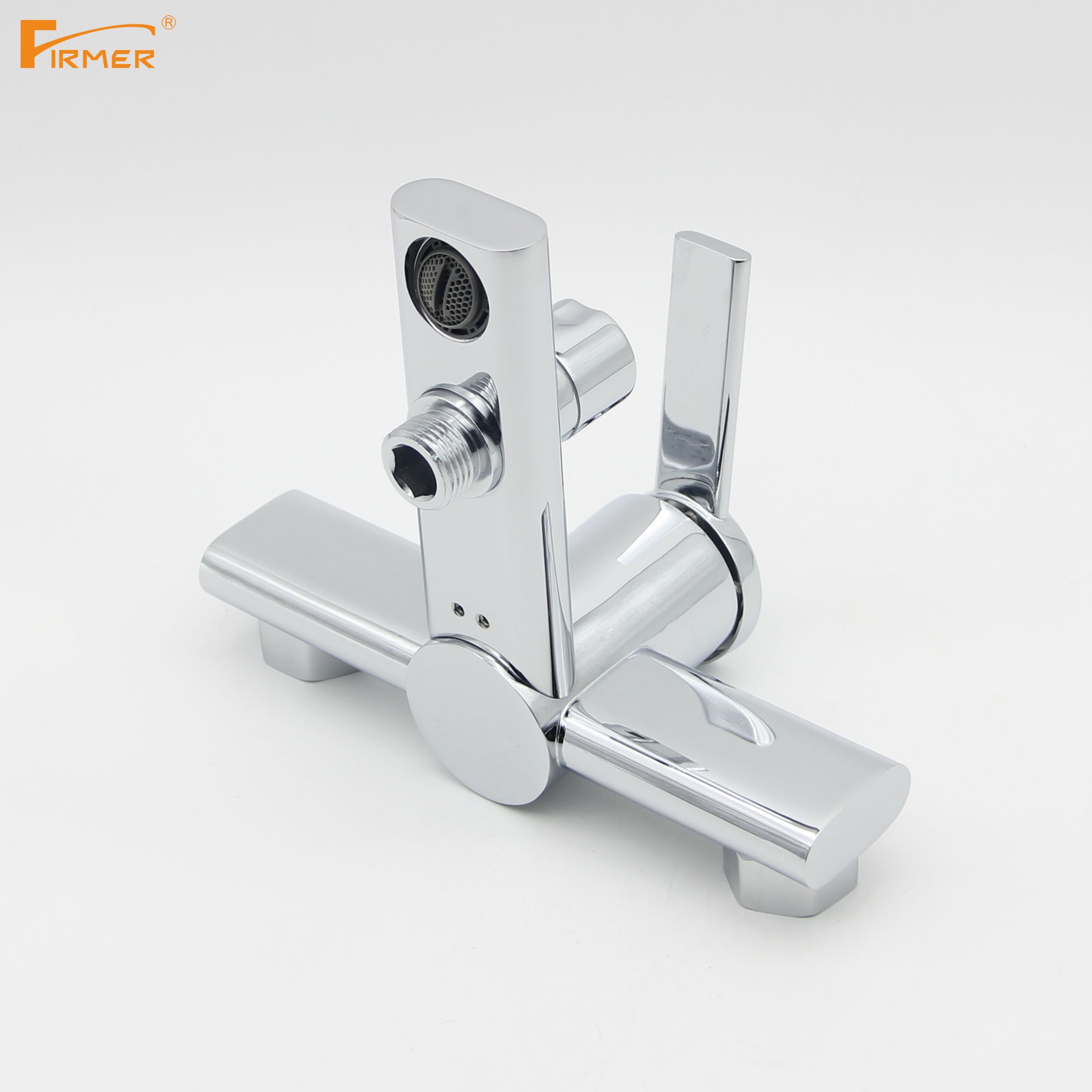 FIRMER full copper bathtub faucet shower faucet Triple switch bathroom cold and hot water faucet Specification drawing