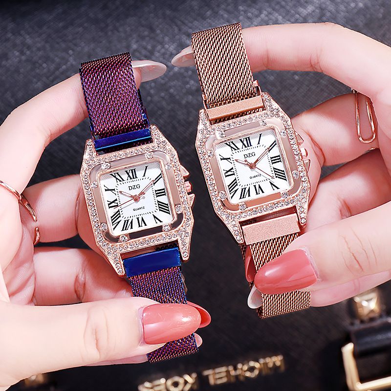 Square diamond magnet lazy watch detail image 1