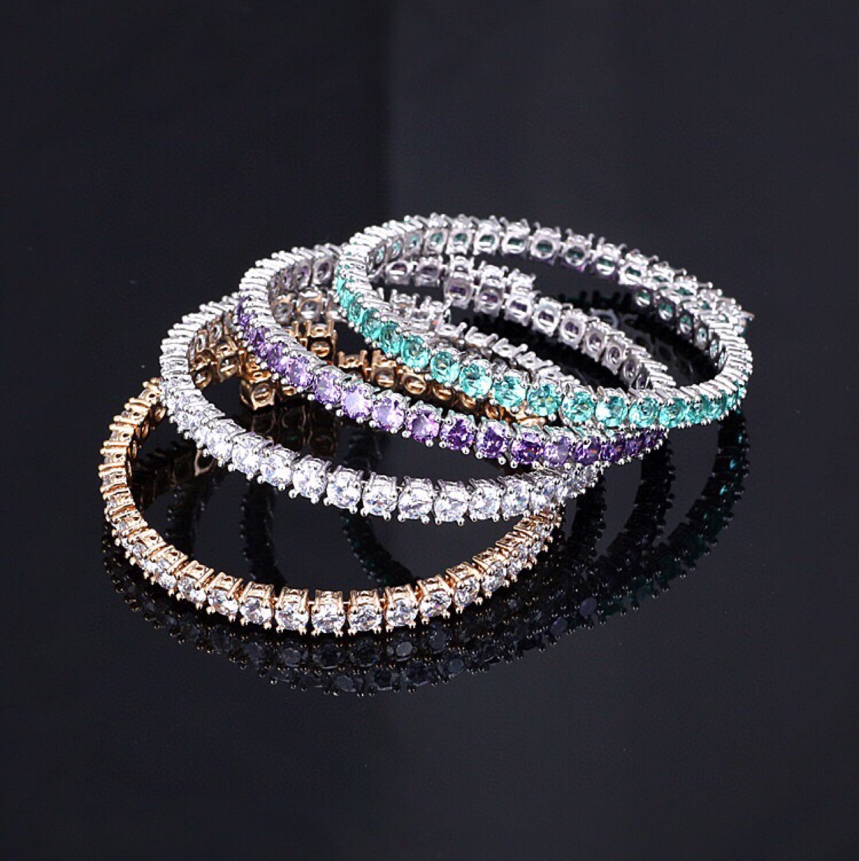 High quality single row zircon bracelet thumbnail