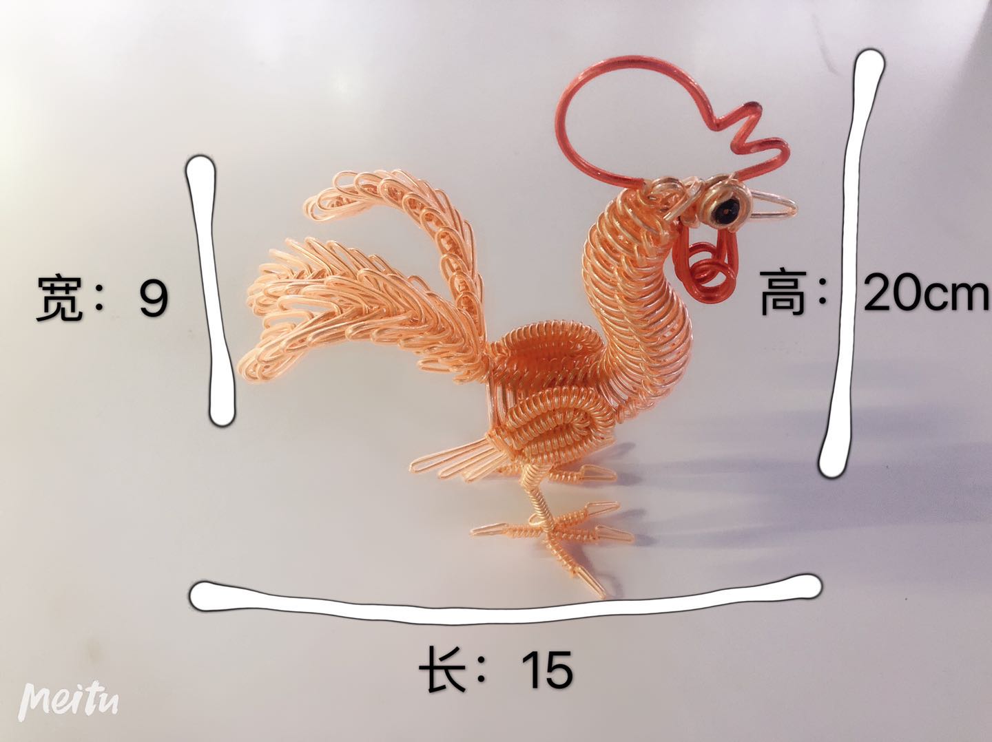 纯手工工艺品-公鸡详情图5