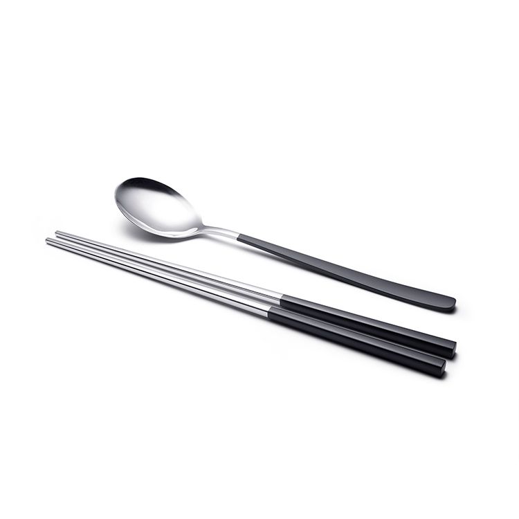 C&E创艺厨具新品公筷公勺精美礼品304不锈钢餐具高档单人套装产品图