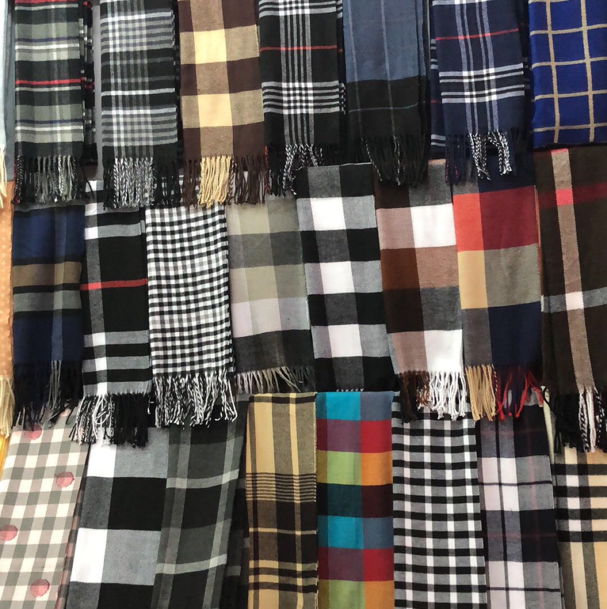 Small Plaid Scarf For Men And Women