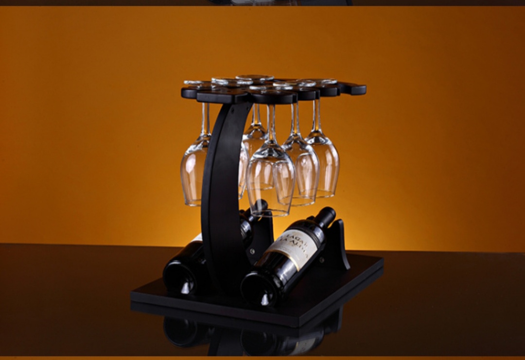 复古古典木红酒酒架锚产品图