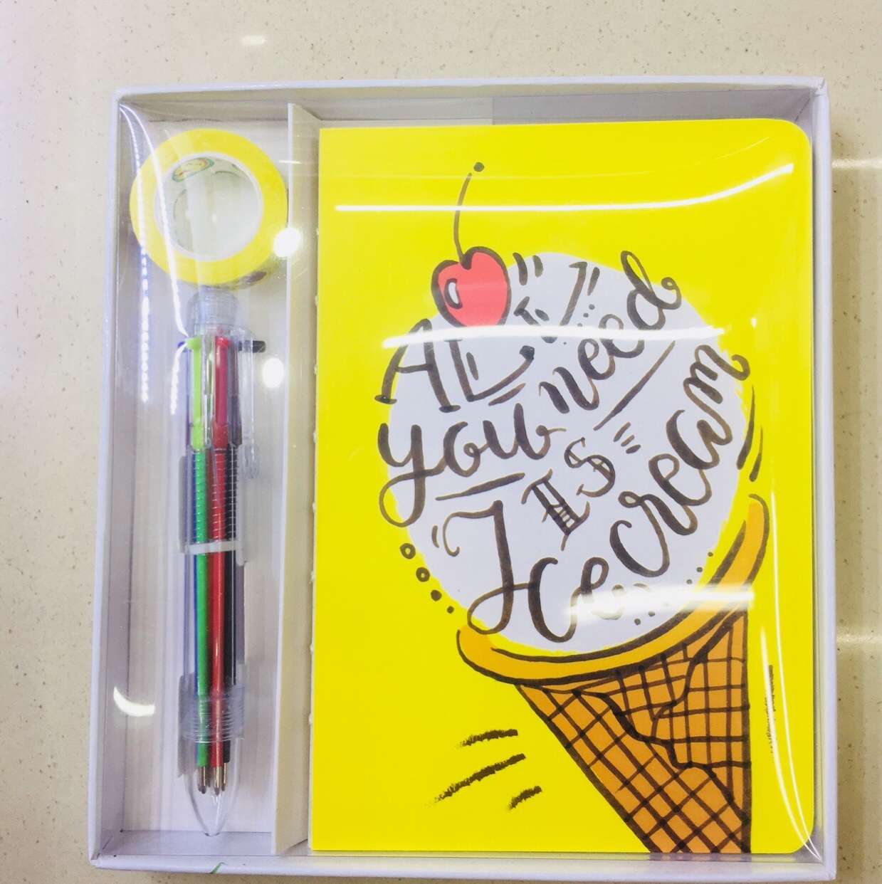 Girl's heart hand book set web celebrity cute hand book simple instagram wind douyin 100 days plan this note book ice cream thumbnail