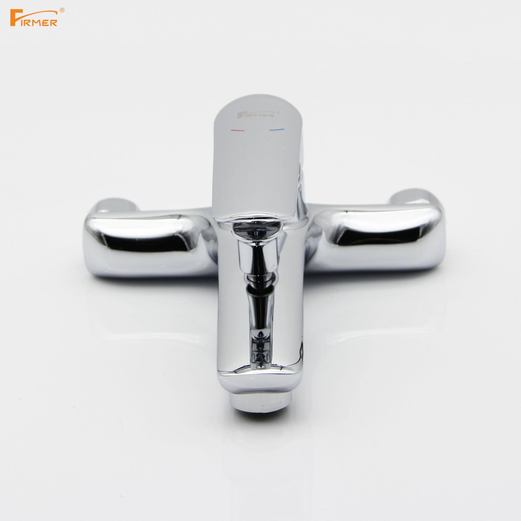FIRMER Shower faucet full copper bath bath mixed bath bath triple cold and hot water faucet details Picture