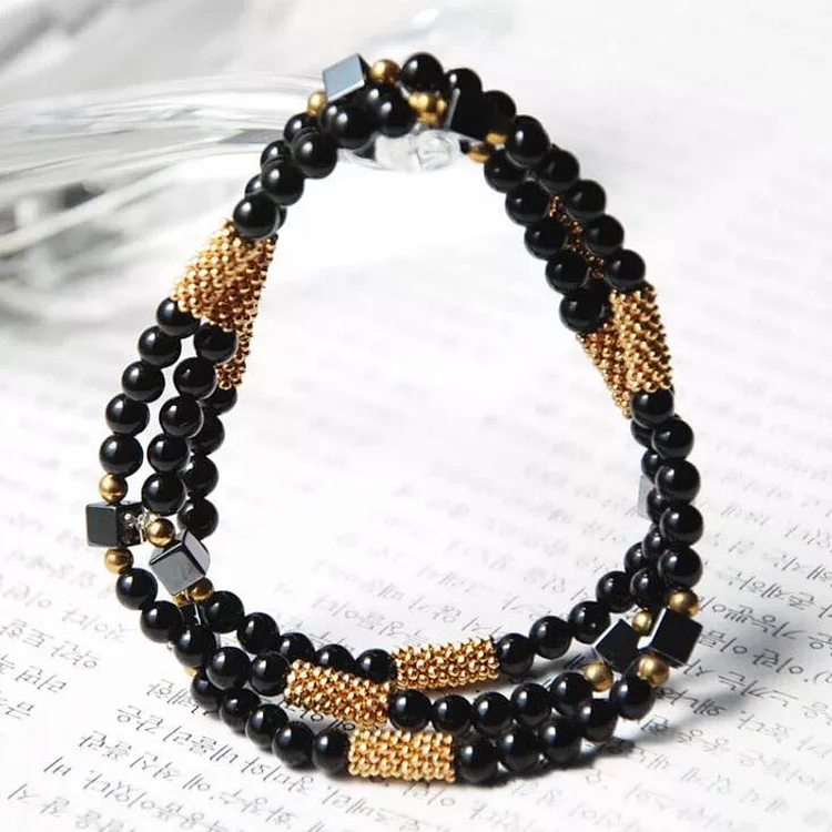 Totem Jewelry Agate Beaded Three-Circle Bracelet Bracelet details Picture