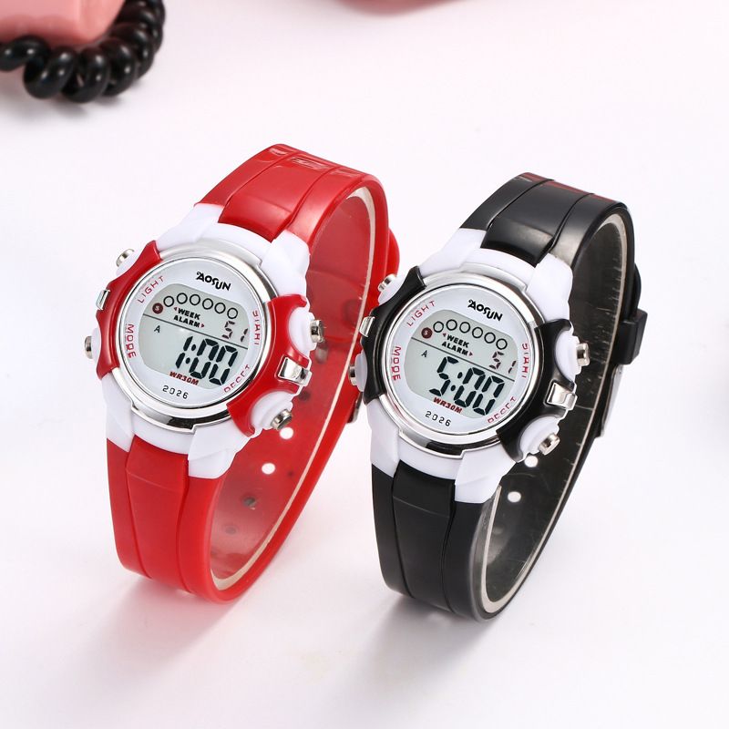 Luminous electronic watch detail image 1