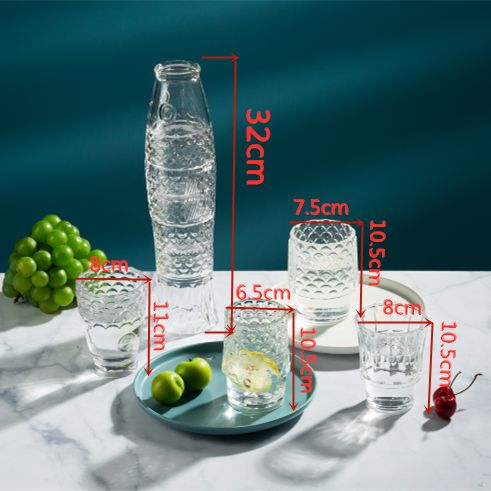 Glass mermaid cup ornament, glass candlestick, glass water cup details Picture