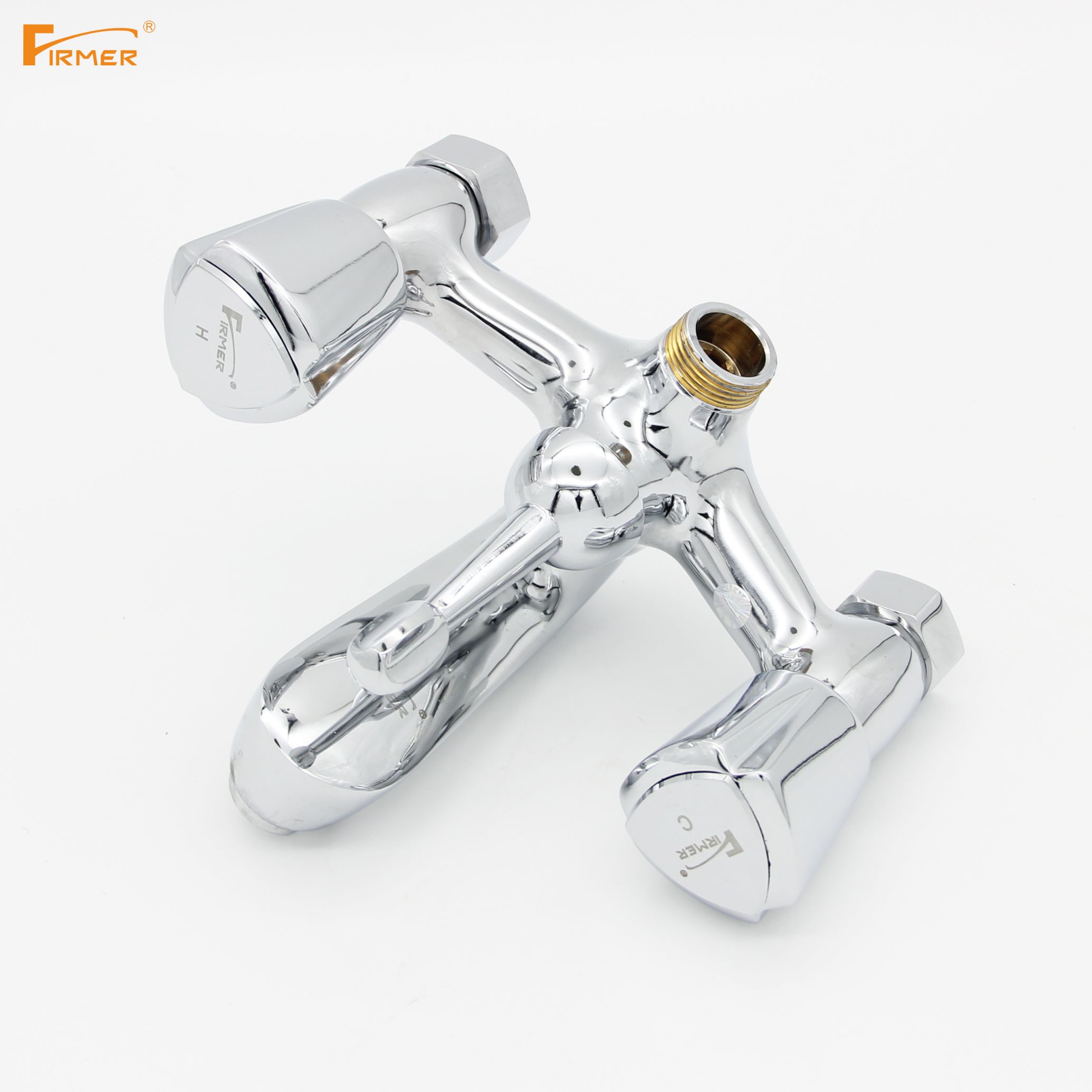 FIRMER all-copper hot and cold water shower faucet, three-in-one shower head, bathtub faucet