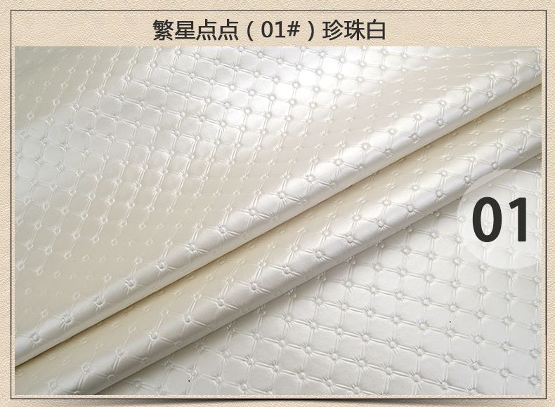 Artificial leather with small checkered pattern decorative leather 010 in stock details Picture