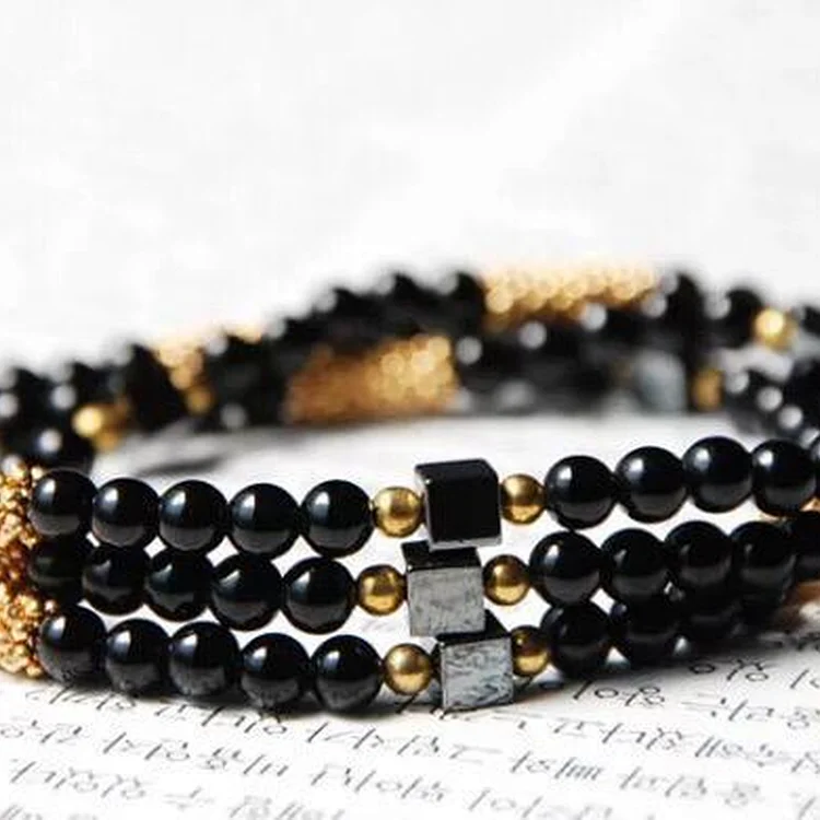 Totem Jewelry Agate Beaded Three-Circle Bracelet Bracelet Application Scenario