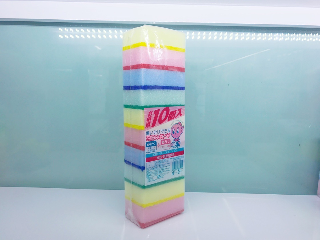 Manufacturers direct cleaning cloth kitchen sponge cloth wash bowl wash bowl strong decontaminate brush pot sponge piece 10 pieces installed thumbnail