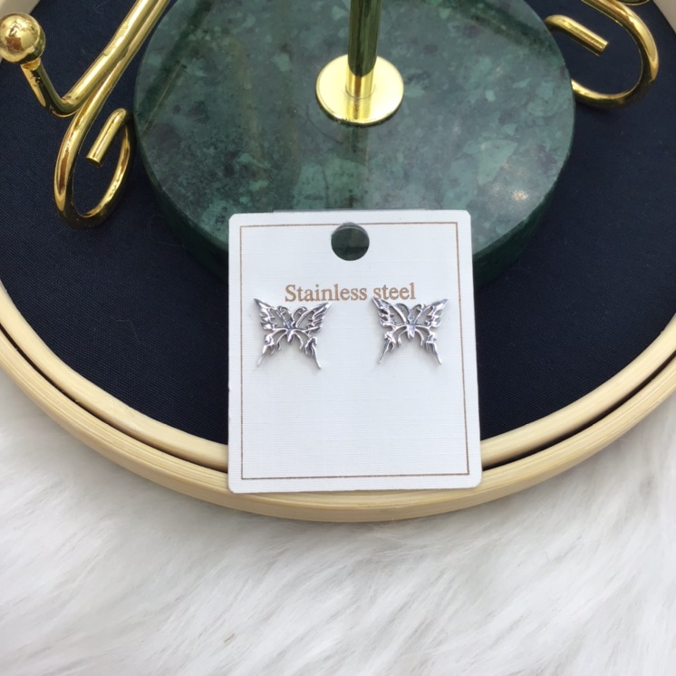 Butterfly Hollow Stud Stainless Steel Gallman 052 Matching Style