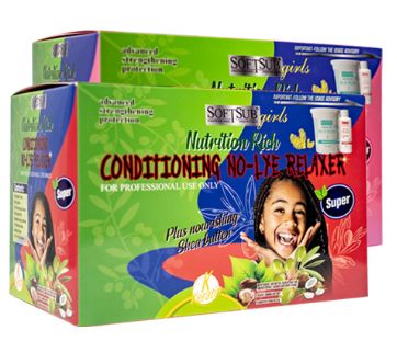 儿童松发剂单套装,hair relaxer kit for kids