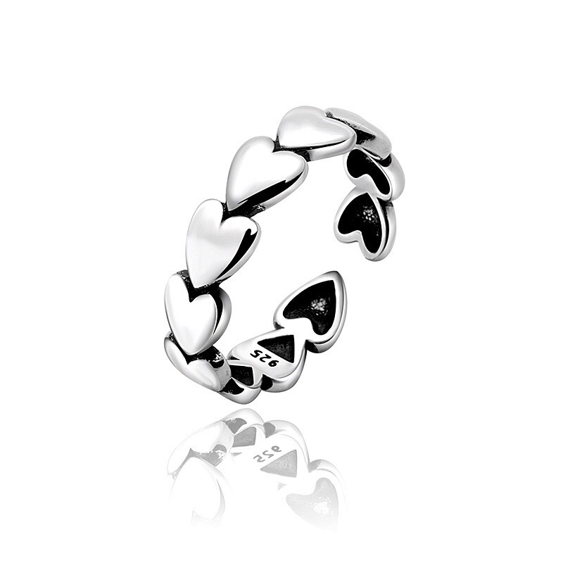 Taiyin retro Silver, fashionable and versatile, adjustable ring, Xinmingyang jewelry, Xinmingyang jewelry