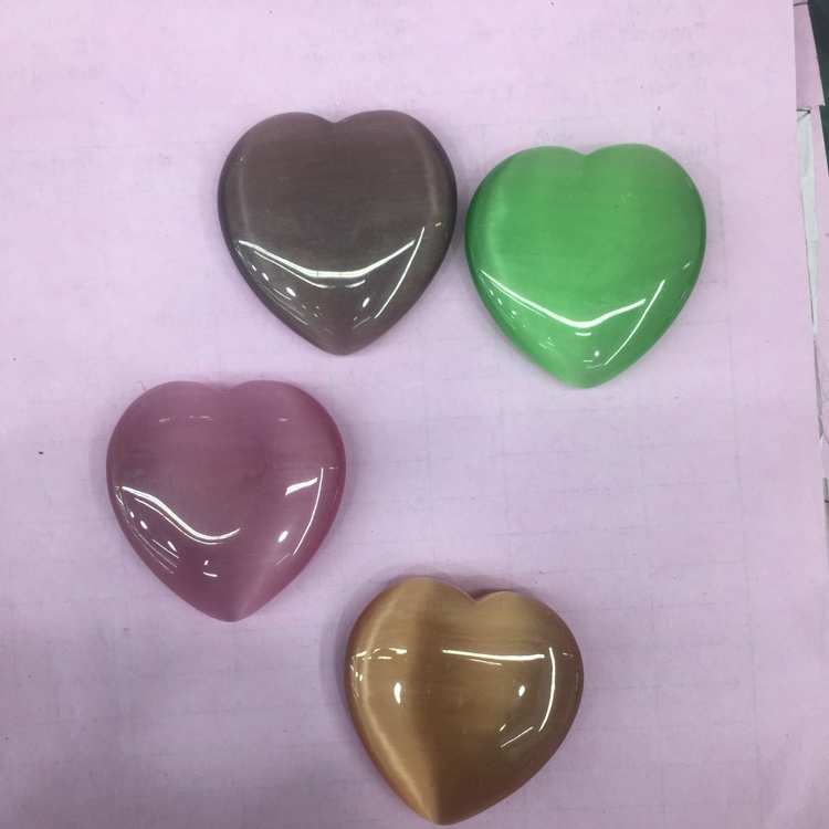 琉璃礼品收藏装饰品猫眼石手把件 可DIY 打孔产品图