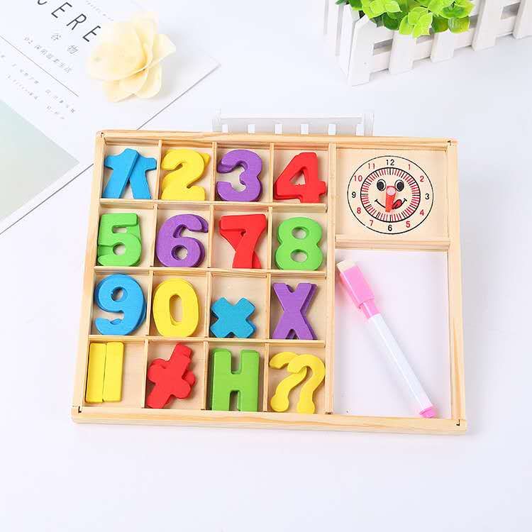 Children's wooden toys, digital learning boxes, clock building block toys, baby intelligence and early education toys Application Scenario