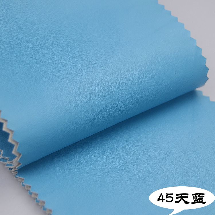 现货多色纳帕纹细纹人造革箱包皮具面料详情图9