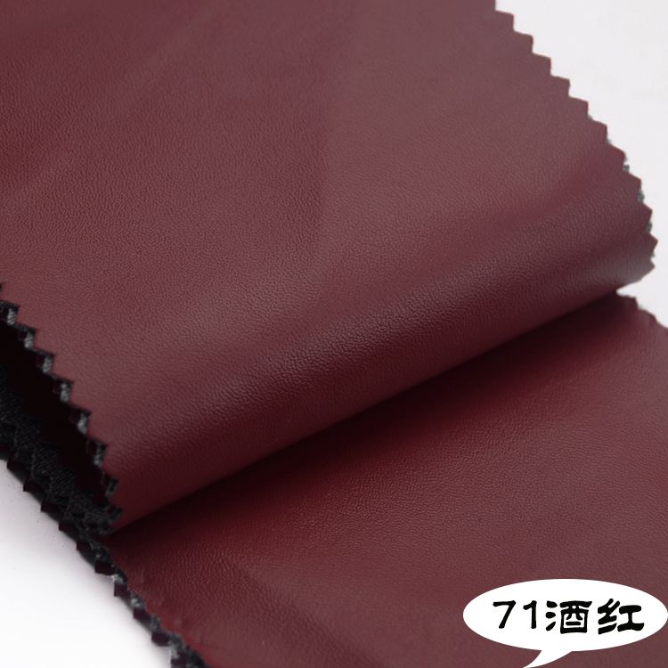 现货多色纳帕纹细纹人造革箱包皮具面料详情图16