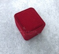 Flocked box, velvet box, ring, stud earrings, pendant, bracelet, chain, necklace, jewelry box, gift box, packaging box, accessory box. details Picture