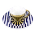 The reflection of the teacup shines brightly undefined