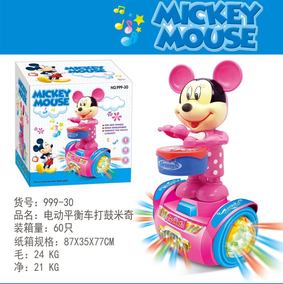 Electric Mickey plays drums 999-30