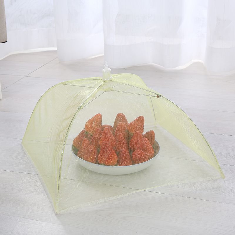 纱网布方形可折叠饭菜罩纯色食物罩防苍蝇罩食品防尘罩餐桌罩产品图