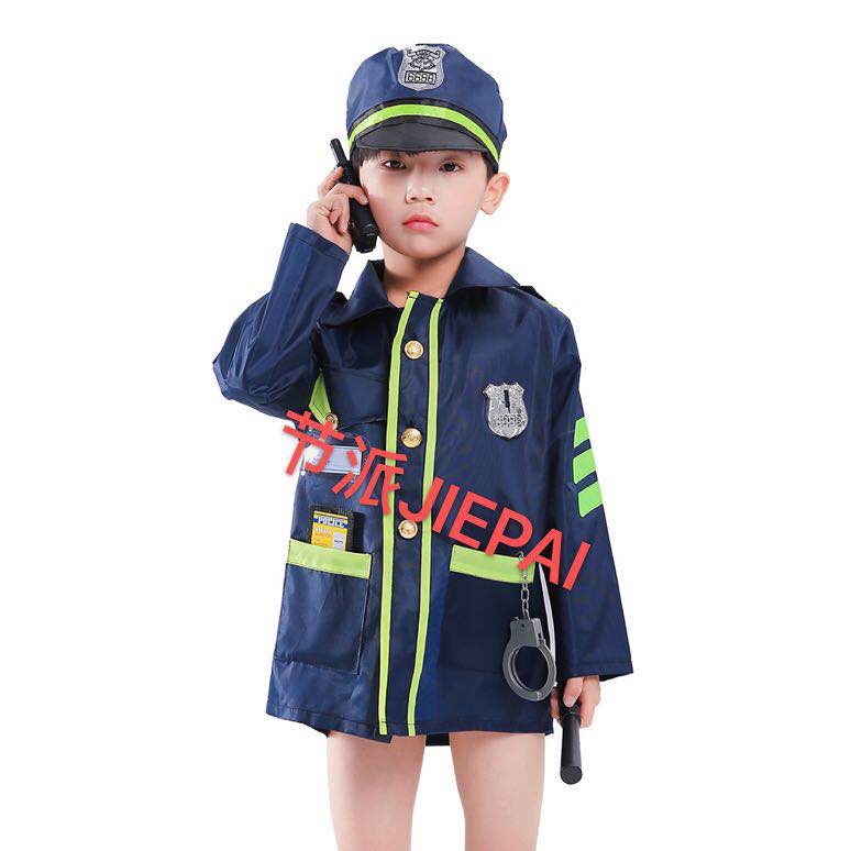 儿童表演服表演服k0023小警察职业装表演衣服派对衣服表演服装警察服详情图3