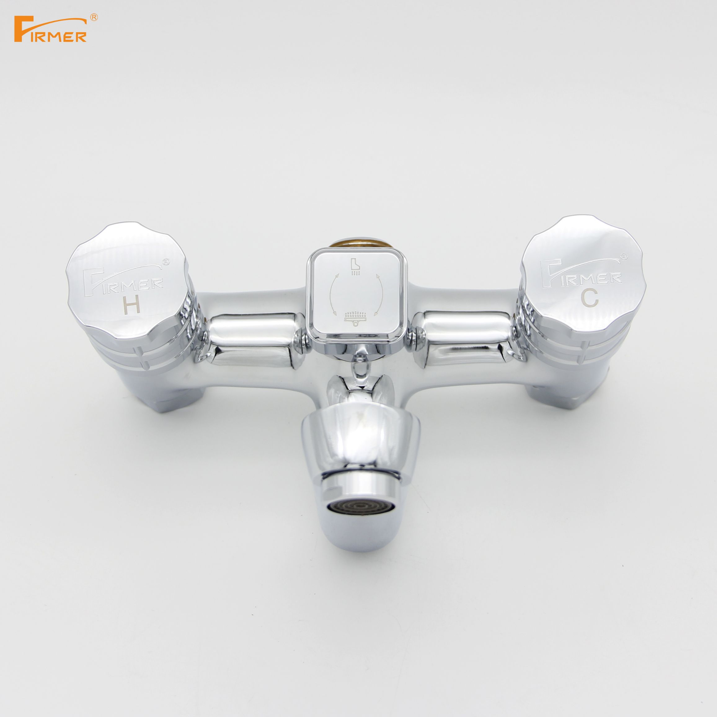 FIRMER shower faucet, all-copper water heater, bathroom bathtub, three-in-one faucet, hot and cold