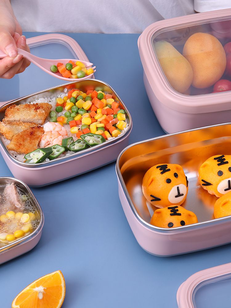 旺福8004长方型不锈钢保鲜盒（201）900ML详情图4