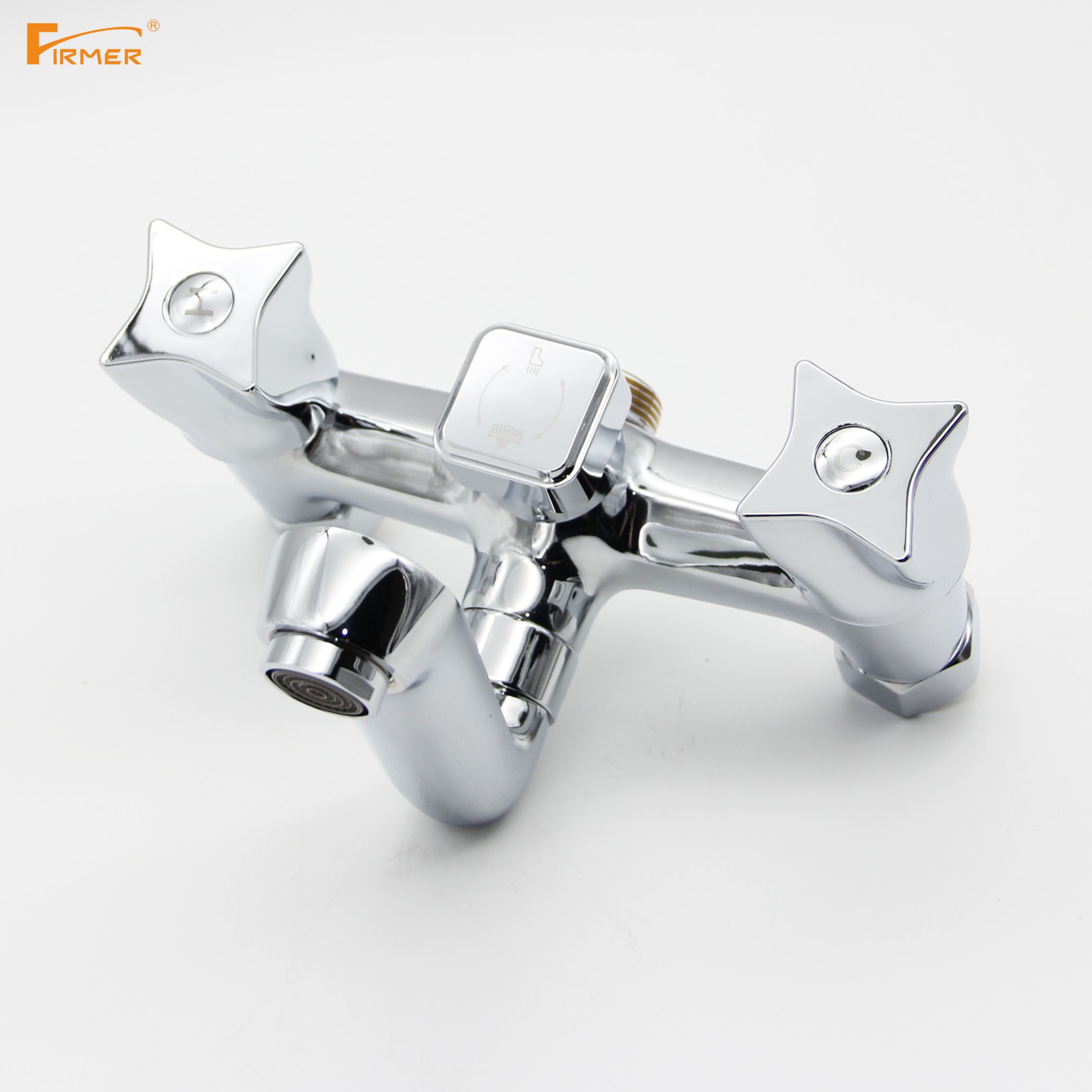 FIRMER all copper slow open seven faucet water heater bath tub triple faucet thumbnail