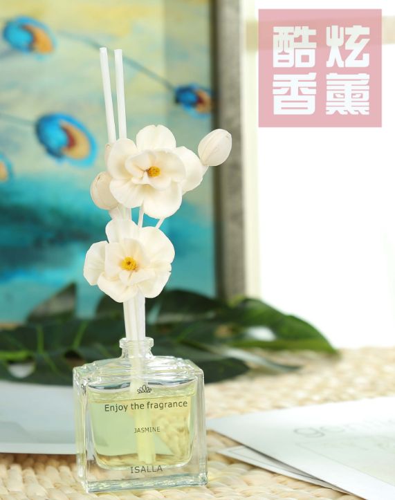 香薰液体香薰瓶装精油香薰干花方形瓶 出口韩国香薰产品图