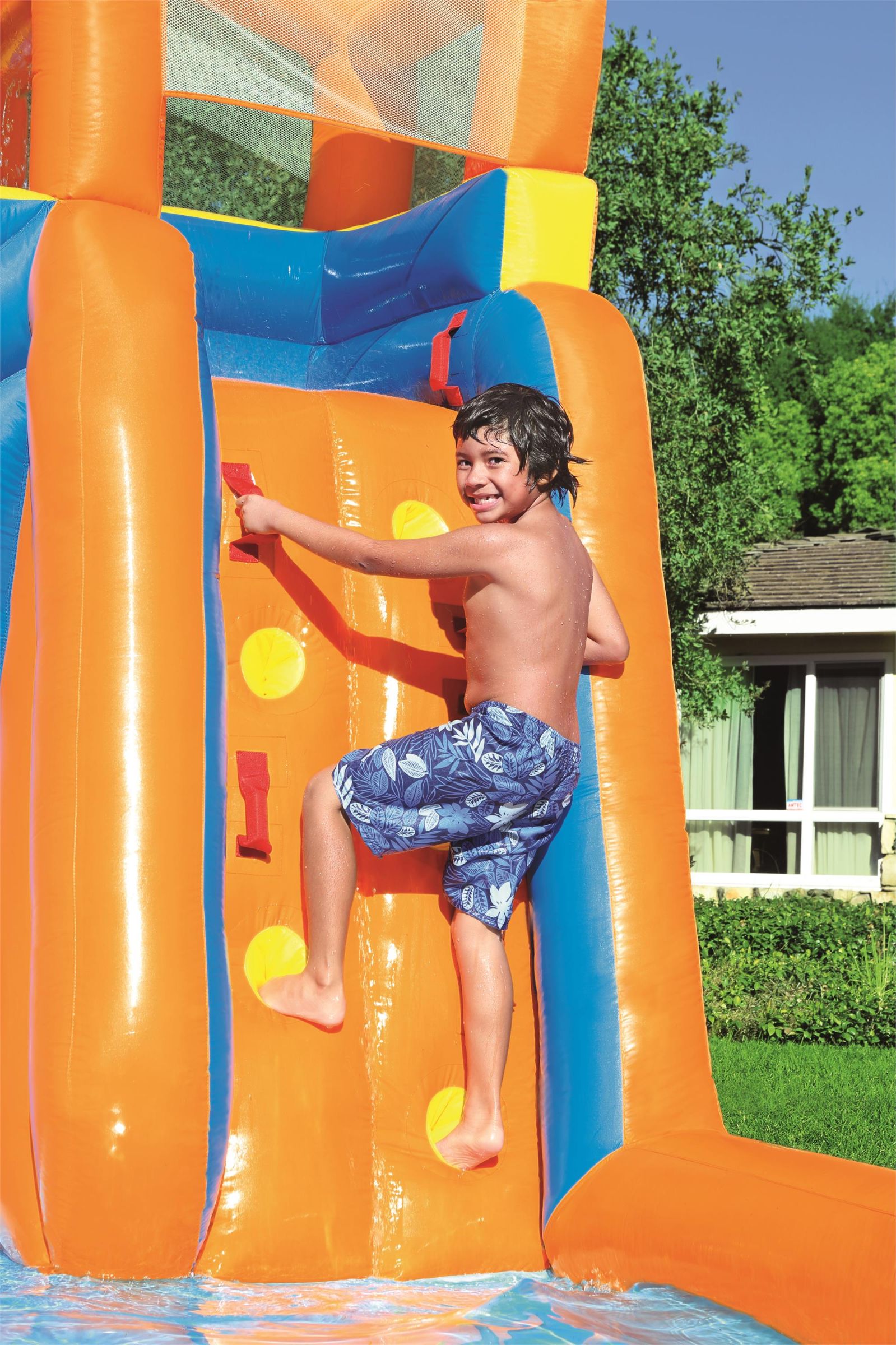 Bestway旋涡水浪水池公园 小型水上滑梯游乐场 儿童充气戏水乐园详情图11