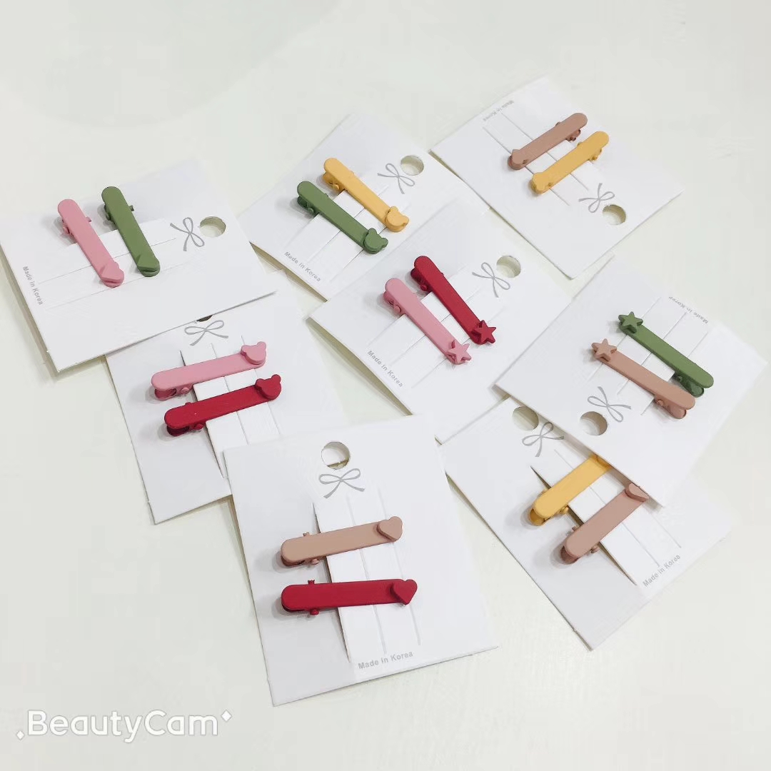 Children's spray-painted alloy clips thumbnail