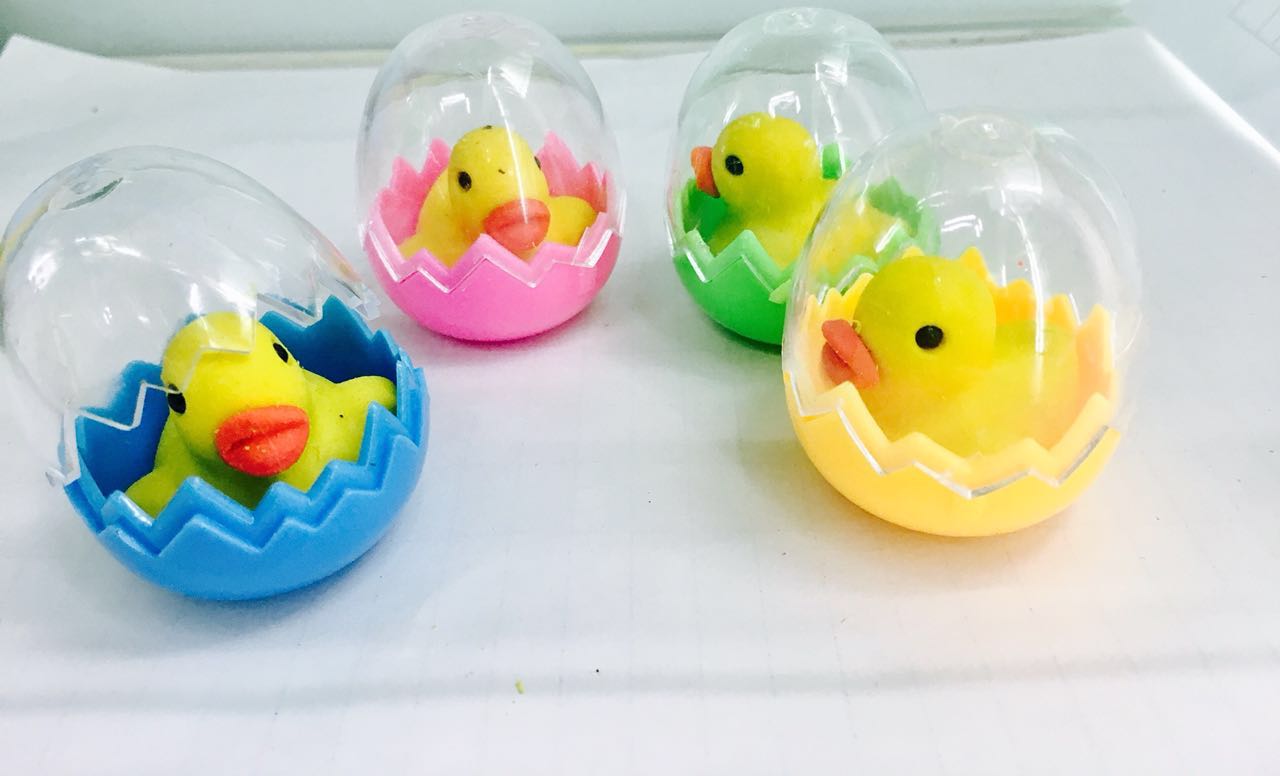 Duck eggshell eraser