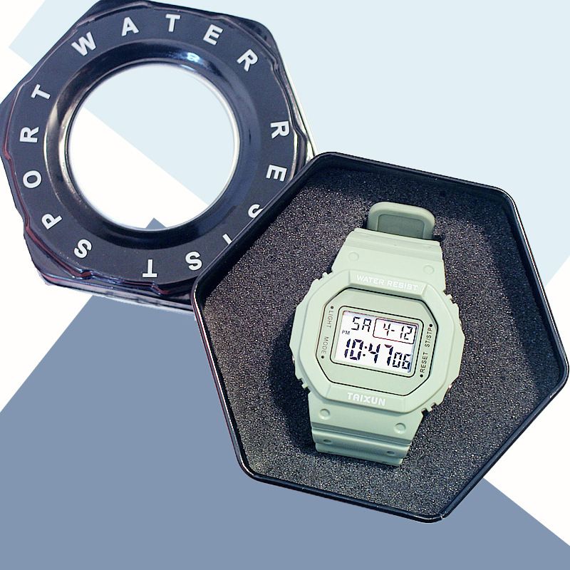 黑色机械表铁盒手表盒批发Gift box石英电子表包装盒子创意礼品盒详情图1