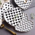 Ceramic handicrafts Bin Yaohe This series of ceramic tableware heart-shaped plates 122 details Picture
