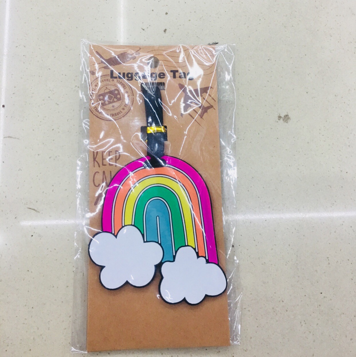 PVC行李牌定制 创意卡通卡套定做 硅胶软胶行李牌定制 LOGO二维码彩虹