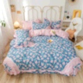 The Korean-style bow 4-piece set of bedding is the first new product for street stalls and foreign trade undefined