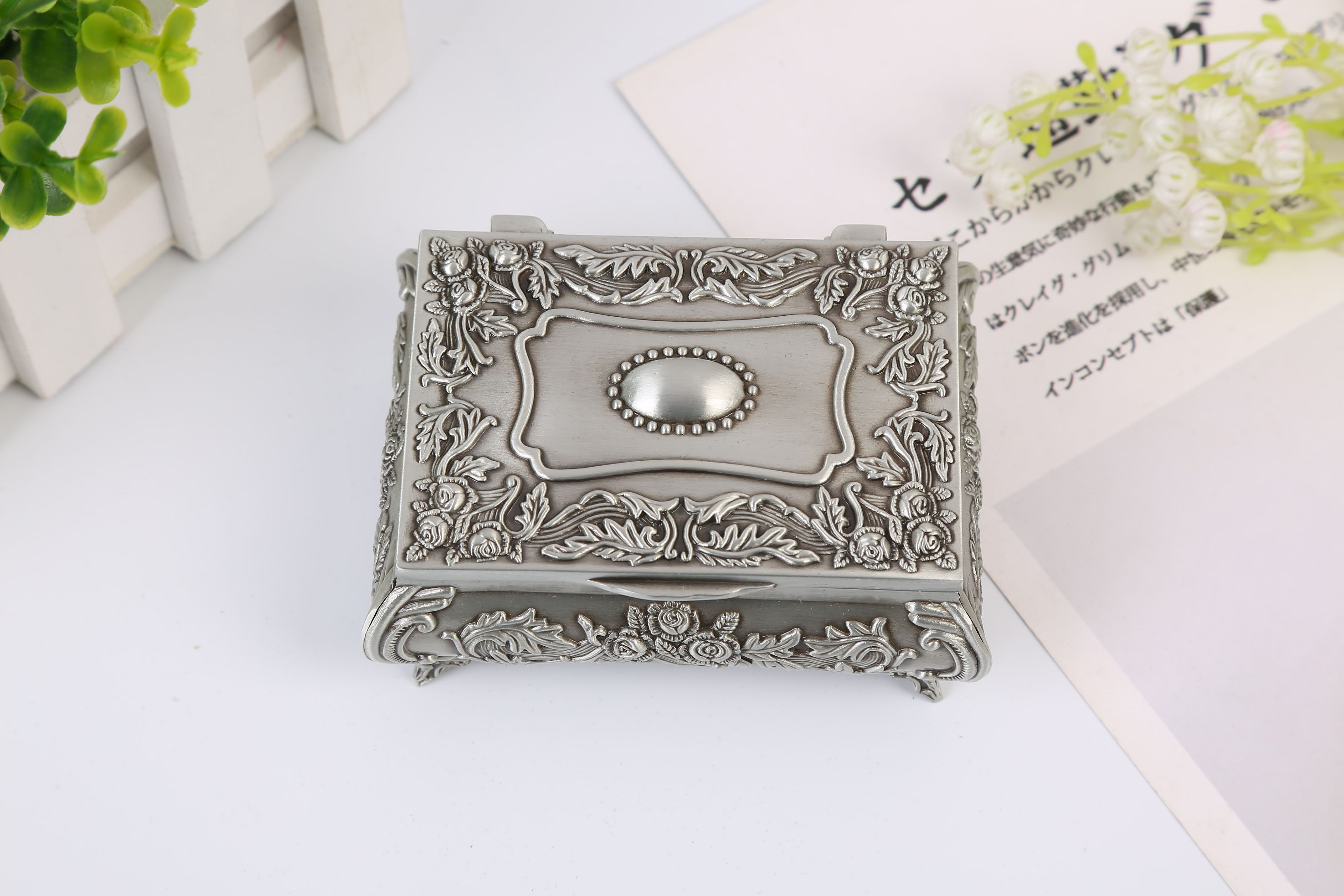 俄罗斯合金首饰盒 欧式复古仿古典小号珠宝饰品盒 戒指耳环收纳盒