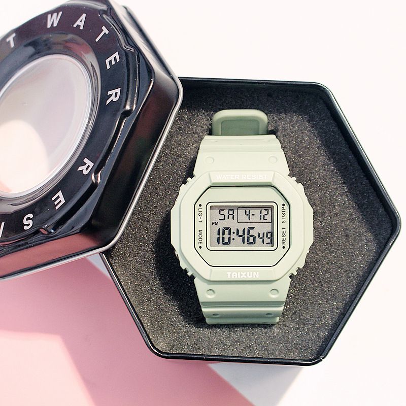 黑色机械表铁盒手表盒批发Gift box石英电子表包装盒子创意礼品盒细节图