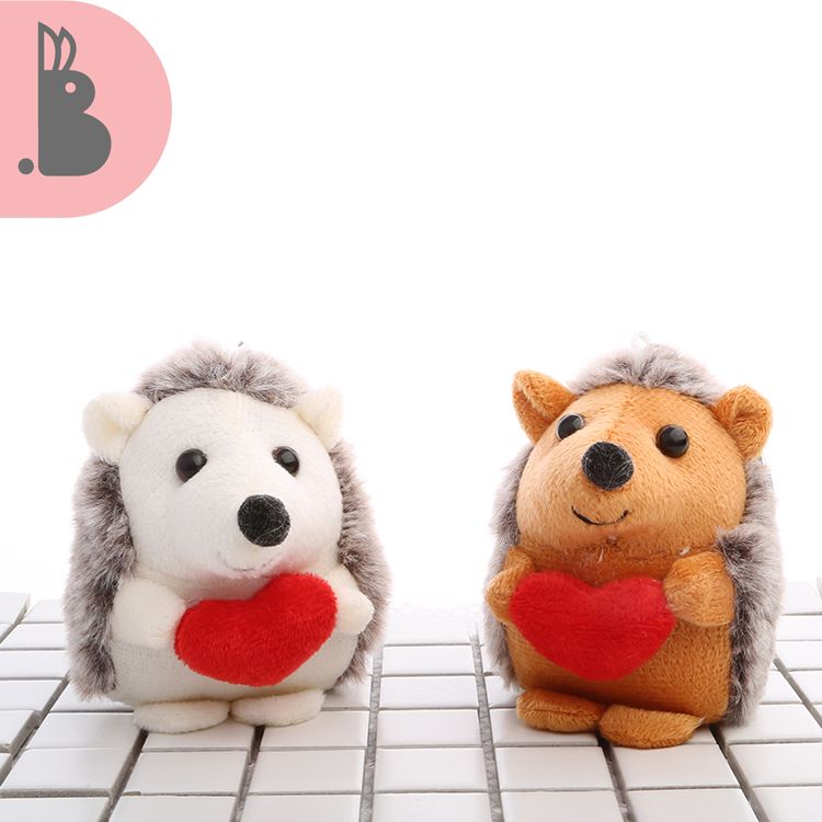 Cuddle hedgehog plush doll keychain small claw machine doll wedding shower doll