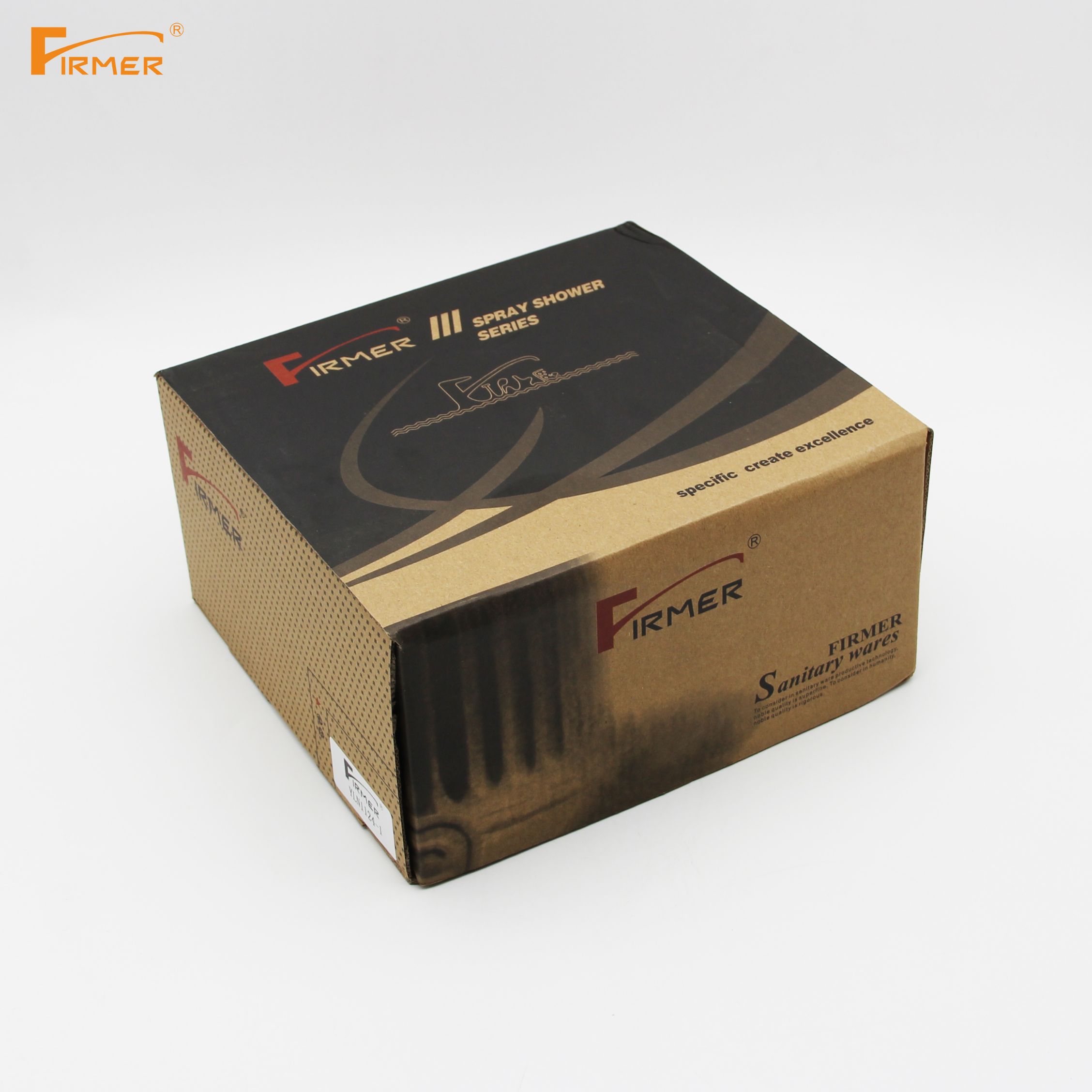 The FIRMER shower faucet and bathtub faucet from Yilinuo are all copper with a wall-mounted bottom water outlet for both hot and cold water Item Picture