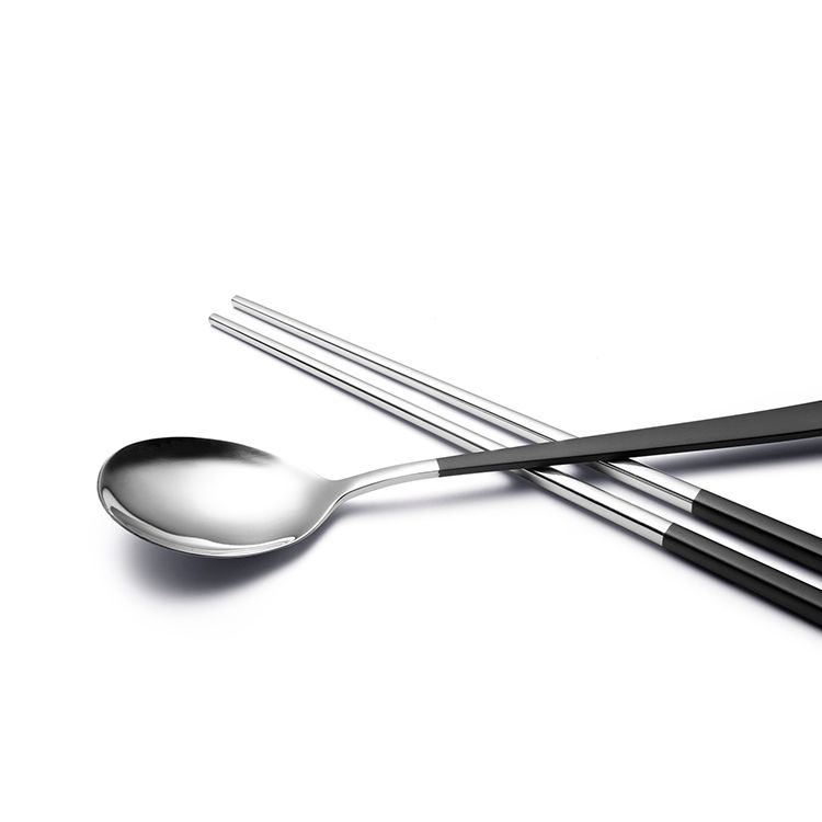 C&E创艺厨具新品公筷公勺精美礼品304不锈钢餐具高档单人套装细节图