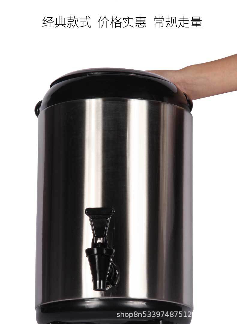 加厚 奶茶保温桶 保温桶不锈钢 奶茶店用品 不锈钢保温桶 保温桶详情图2