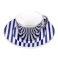 The reflection of the teacup shines brightly undefined