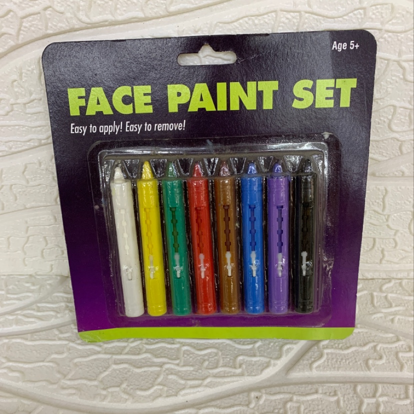 8 pieces of 8-color body paint, Halloween paint, face paint