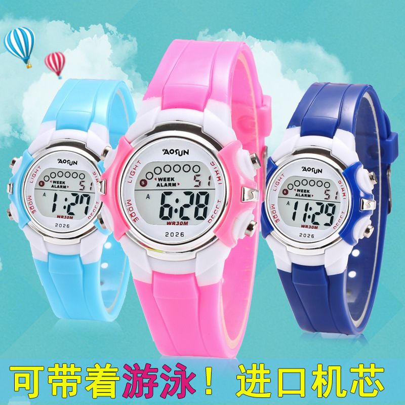Luminous electronic watch detail image 3